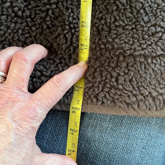 J.Crew new with tags brown Sherpa pull over size medium - Picture 9 of 10